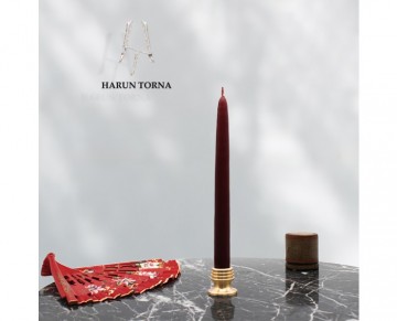 baklalı pirinç şamdan mumluk