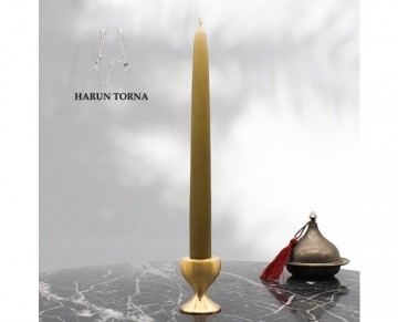 kupa pirinç şamdan mumluk