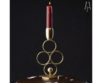 Tekli 4 halka yumurta pirinç şamdan mumluk 