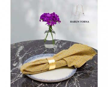 Çizgili düz pirinç peçetelik