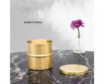 7*7,5 Kapaklı pirinç bardak 